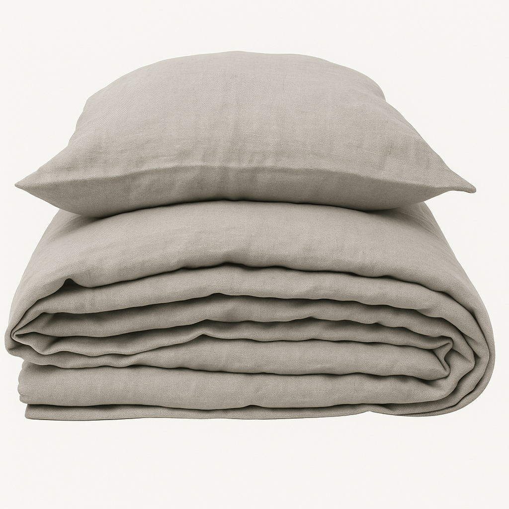 PO NAROČILU - večje dim. Lanena posteljnina predprana NATUR do 220x240