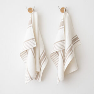 Krpa iz 100% lana Tuscany OFF WHITE/GREY 46x65