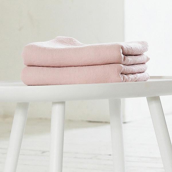 Brisača/Deka iz 100% lanu rosa w 75x130 Brisača/Deka iz 100% lanu rosa w 75x130