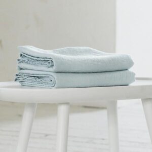Brisača/Deka iz 100% lanu ice blue w 100x160 Brisača/Deka iz 100% lanu ice blue w 100x160