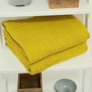 Brisača/deka iz 100% lanu citrine 100x160 Brisača/deka iz 100% lanu citrine 100x160