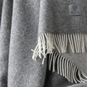 Volnena deka WoolMe 130x200 Roberto steel grey