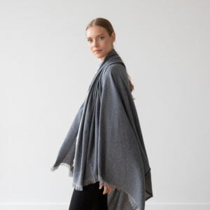 Volneni šal, odeja 130x180 S.GREY