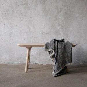 Lanena deka 135x200 Rustic Natural Black Lanena deka 135x200 Rustic Natural Black