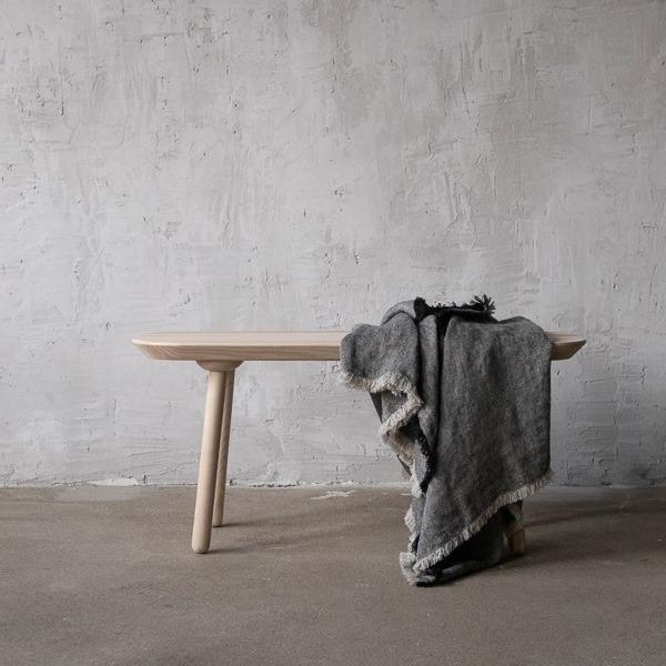 Lanena deka 135x200 Rustic Natural Black Lanena deka 135x200 Rustic Natural Black