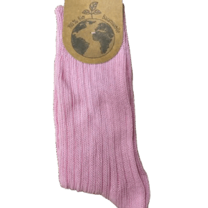 Nogavice iz 100% ekološkega bombaža roza Nogavice iz 100% ekološkega bombaža roza