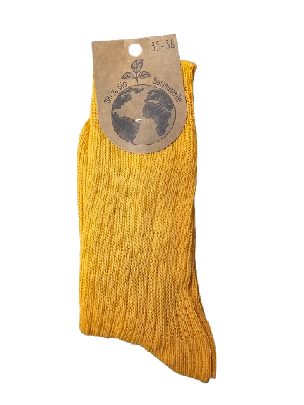 Nogavice iz 100% ekološkega bombaža oranžne Nogavice iz 100% ekološkega bombaža oranžne