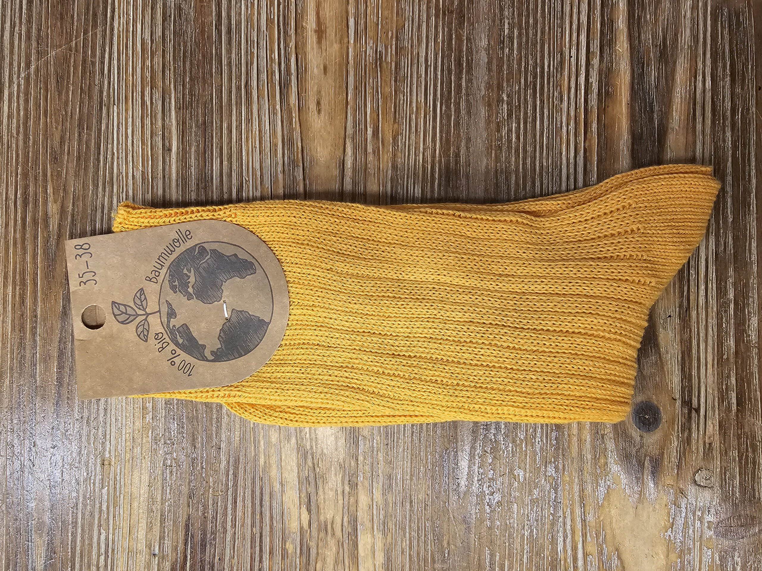 Nogavice iz 100% ekološkega bombaža oranžne Nogavice iz 100% ekološkega bombaža oranžne