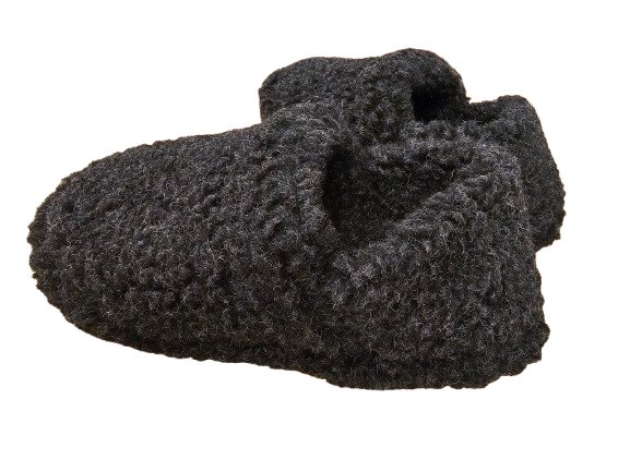 Copati iz 100% kosmatene volne t.sivi, nizki, več velikosti Copati iz 100% kosmatene volne t.sivi, nizki, več velikosti