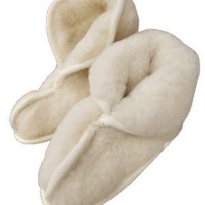 Visoki copati iz 100% kosmatene volne crem, več velikosti Visoki copati iz 100% kosmatene volne crem, več velikosti