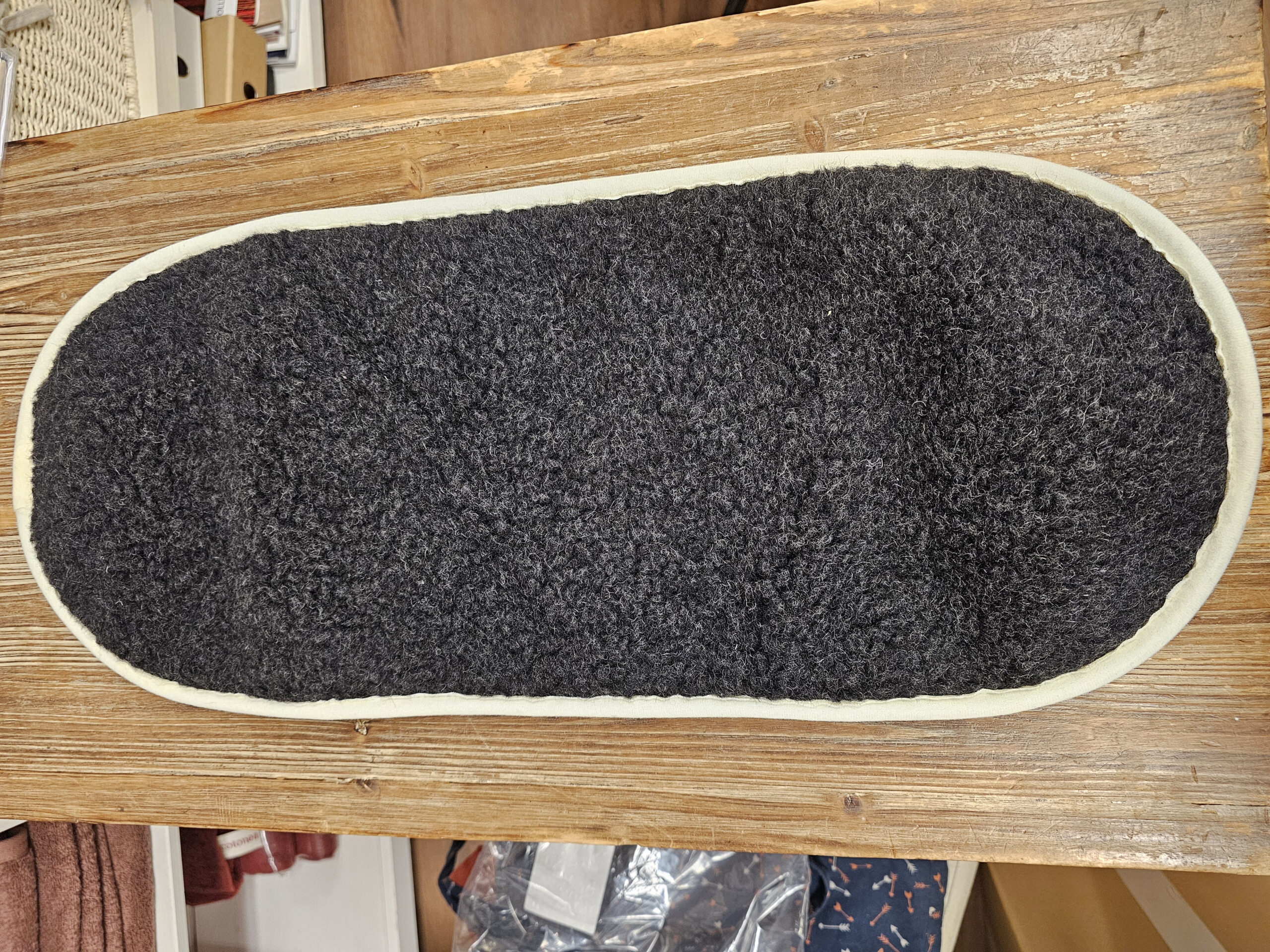 Ledvični pas iz 100% kosmatene volne siva/siva Ledvični pas iz 100% kosmatene volne siva/siva