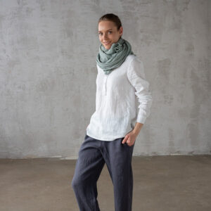 Šal iz 100% lana MOSS GREEN Šal iz 100% lana MOSS GREEN