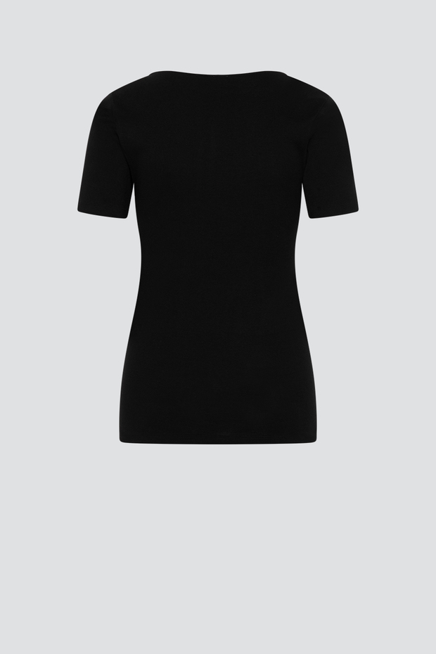 Spodnja majica KR iz eko bombaža ČRNA