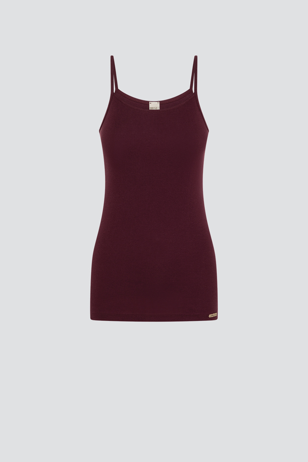 Spodnja majica tanke nar. iz eko bombaža BURGUNDY Spodnja majica tanke nar. iz eko bombaža BURGUNDY
