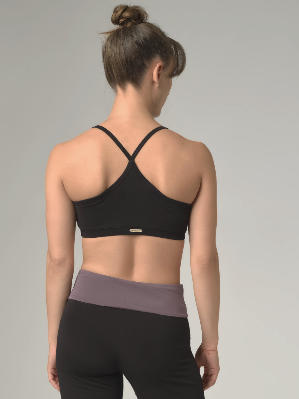 Eko Bombažni JogaTop Nedrček, brez žičke ČRN Eko Bombažni JogaTop Nedrček, brez žičke ČRN