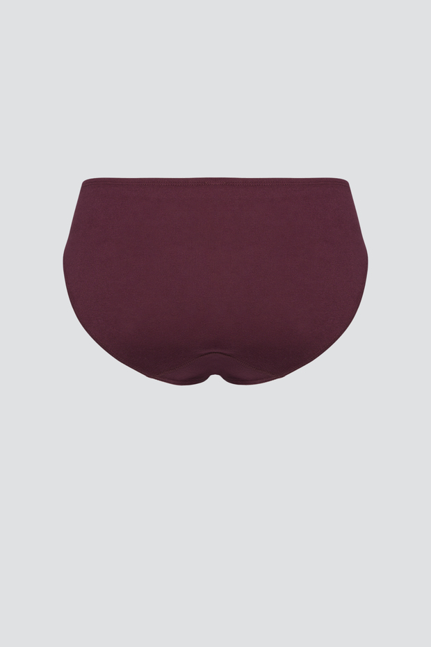 Mini slip spodnjice iz eko bombaža BURGUNDY Mini slip spodnjice iz eko bombaža BURGUNDY