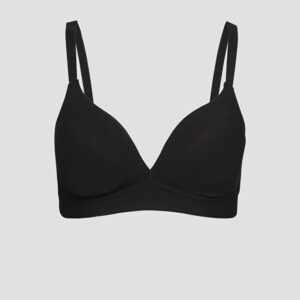 Eko Bombažni Podloženi Nedrček, brez žičke ČRN Eko Bombažni Podloženi Nedrček, brez žičke ČRN