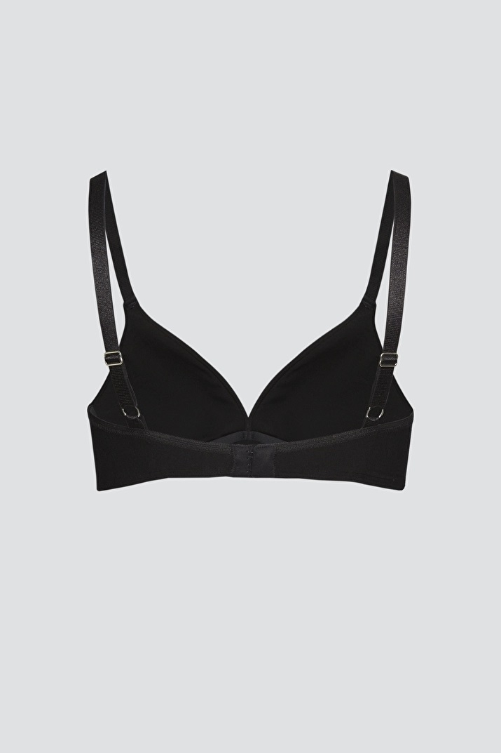 Eko Bombažni Podloženi Nedrček, brez žičke ČRN Eko Bombažni Podloženi Nedrček, brez žičke ČRN