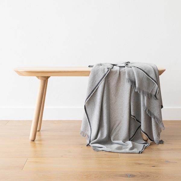 Volnena deka WoolMe 130x180 Salvatore silver