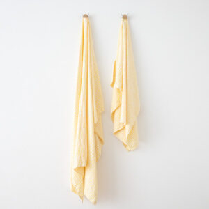 Brisača Beach iz 100% lanu 100x134 Brittany yellow Brisača Beach iz 100% lanu 100x134 Brittany yellow