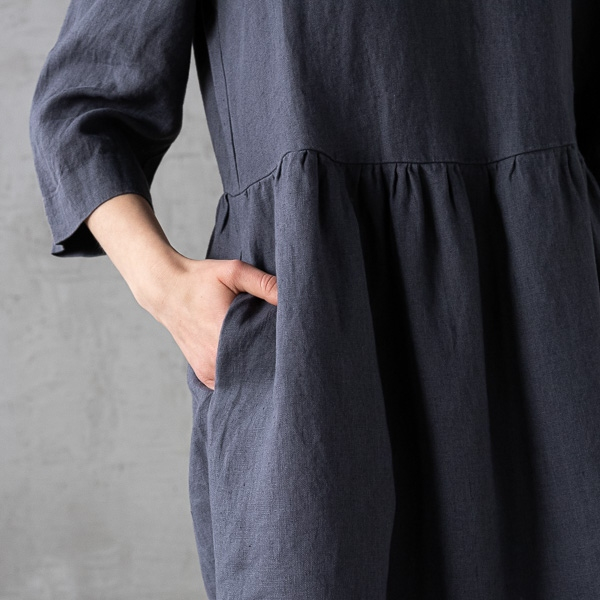 Tunika 100% lan Ela antrazit L