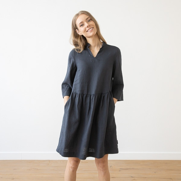 Tunika 100% lan Ela antrazit L