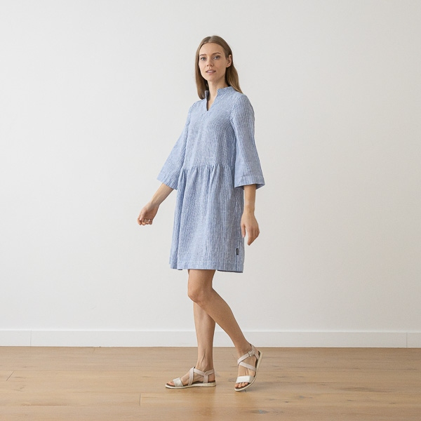 Obleka 100% lan MEDIUM STRIPE M Obleka 100% lan MEDIUM STRIPE M