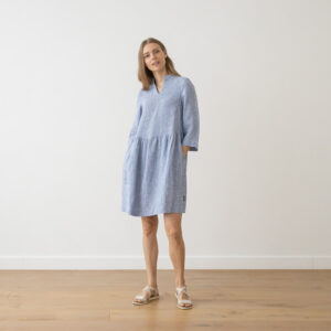 Obleka 100% lan MEDIUM STRIPE M Obleka 100% lan MEDIUM STRIPE M