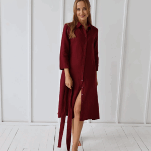 Srajčna obleka 1260 100% lan 