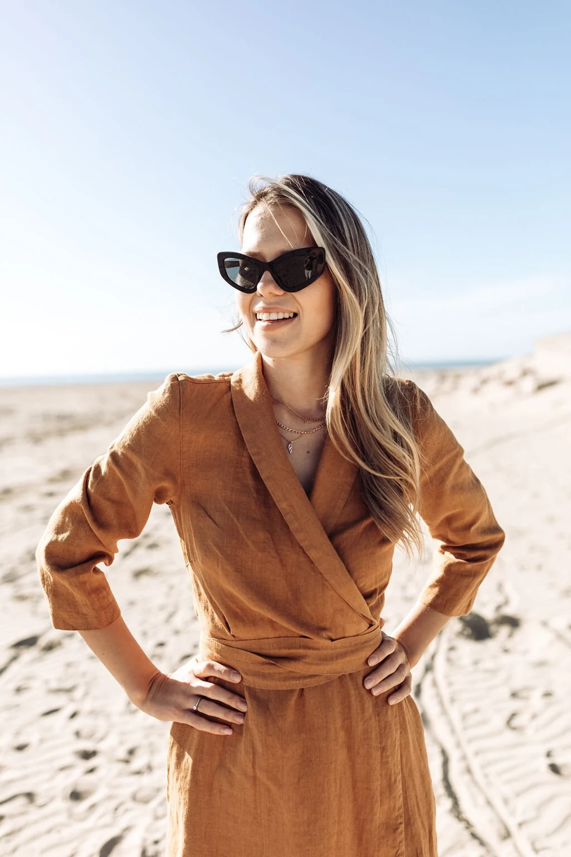 Srajčna obleka 1240 100% lan