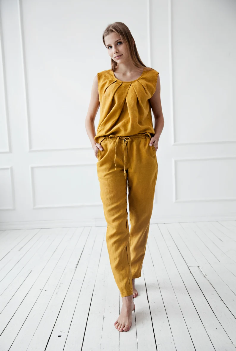 Hlače 1313 100% lan Hlače 1313 100% lan