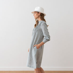 Obleka 100% lan GREEN MELANGE S Obleka 100% lan GREEN MELANGE S