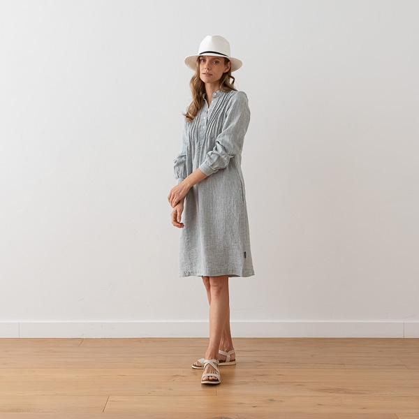 Obleka 100% lan GREEN MELANGE S Obleka 100% lan GREEN MELANGE S