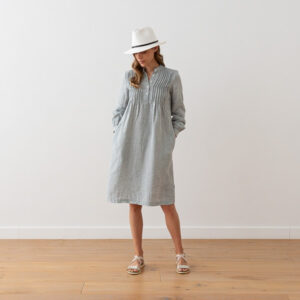 Obleka 100% lan GREEN MELANGE S Obleka 100% lan GREEN MELANGE S