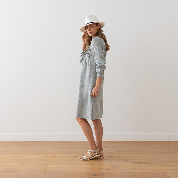 Obleka 100% lan GREEN MELANGE S Obleka 100% lan GREEN MELANGE S