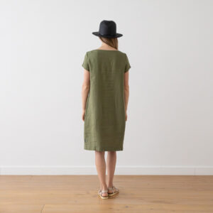 Obleka 100% lan OLIVNA S,M Obleka 100% lan OLIVNA S,M