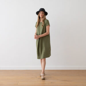 Obleka 100% lan OLIVNA S,M Obleka 100% lan OLIVNA S,M