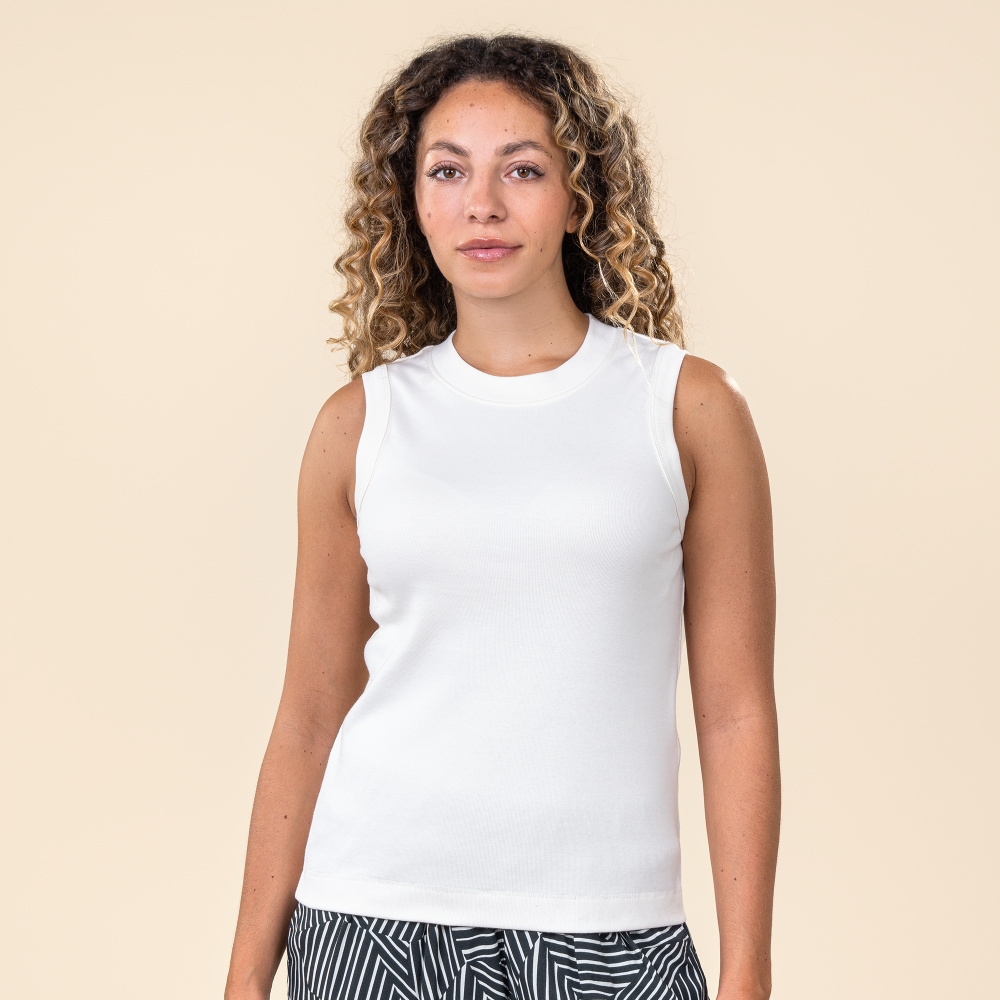 Ženski top iz 100% eko bombaža CREAM Ženski top iz 100% eko bombaža CREAM