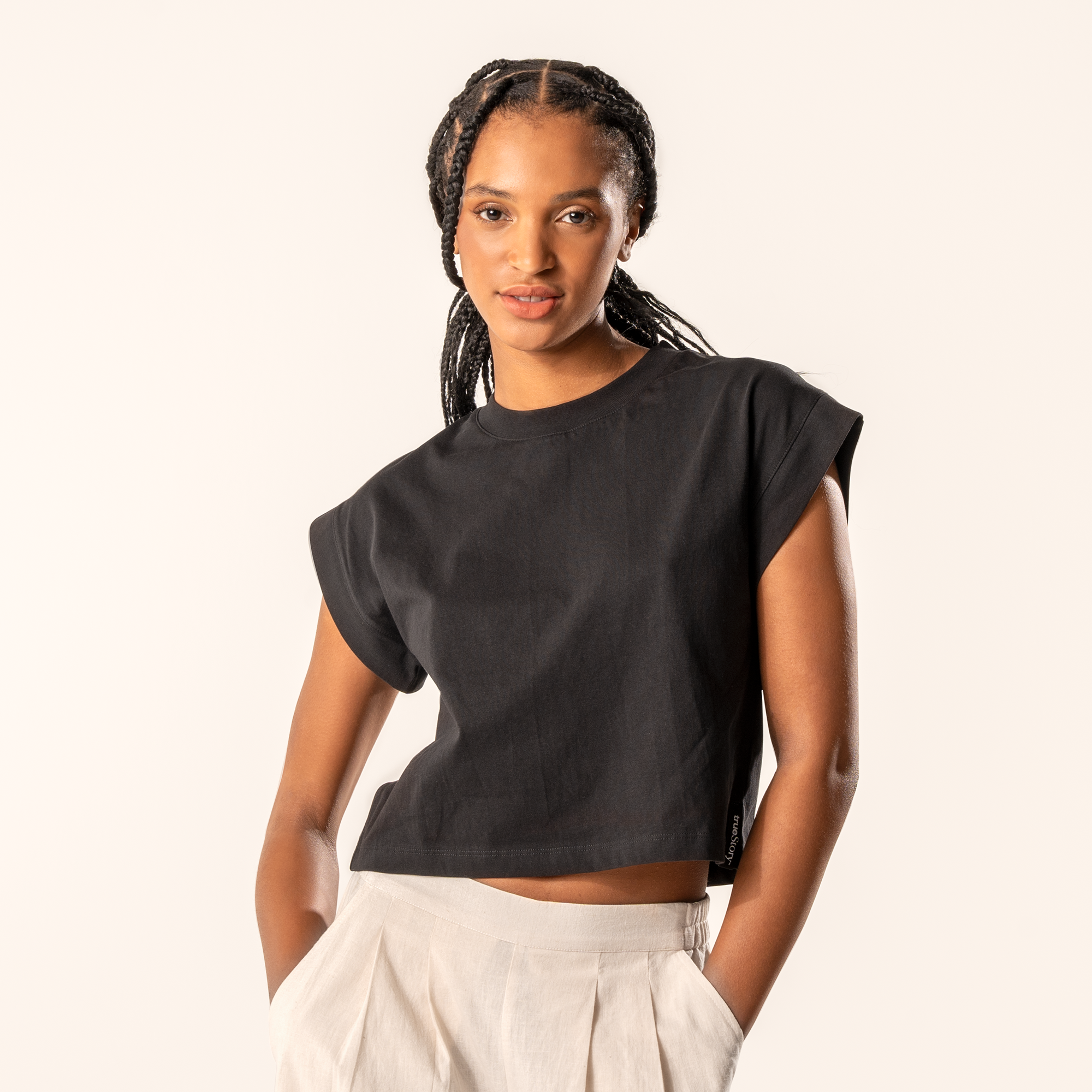 Ženska majica iz 100% eko bombaža ČRNA S,M Ženska majica iz 100% eko bombaža ČRNA S,M