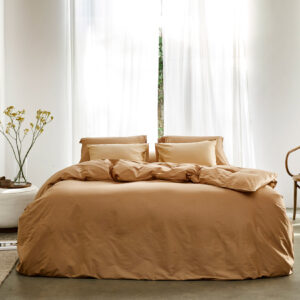 Posteljnina ekološki bombaž saten CARAMEL več dimenzij Posteljnina ekološki bombaž saten CARAMEL več dimenzij