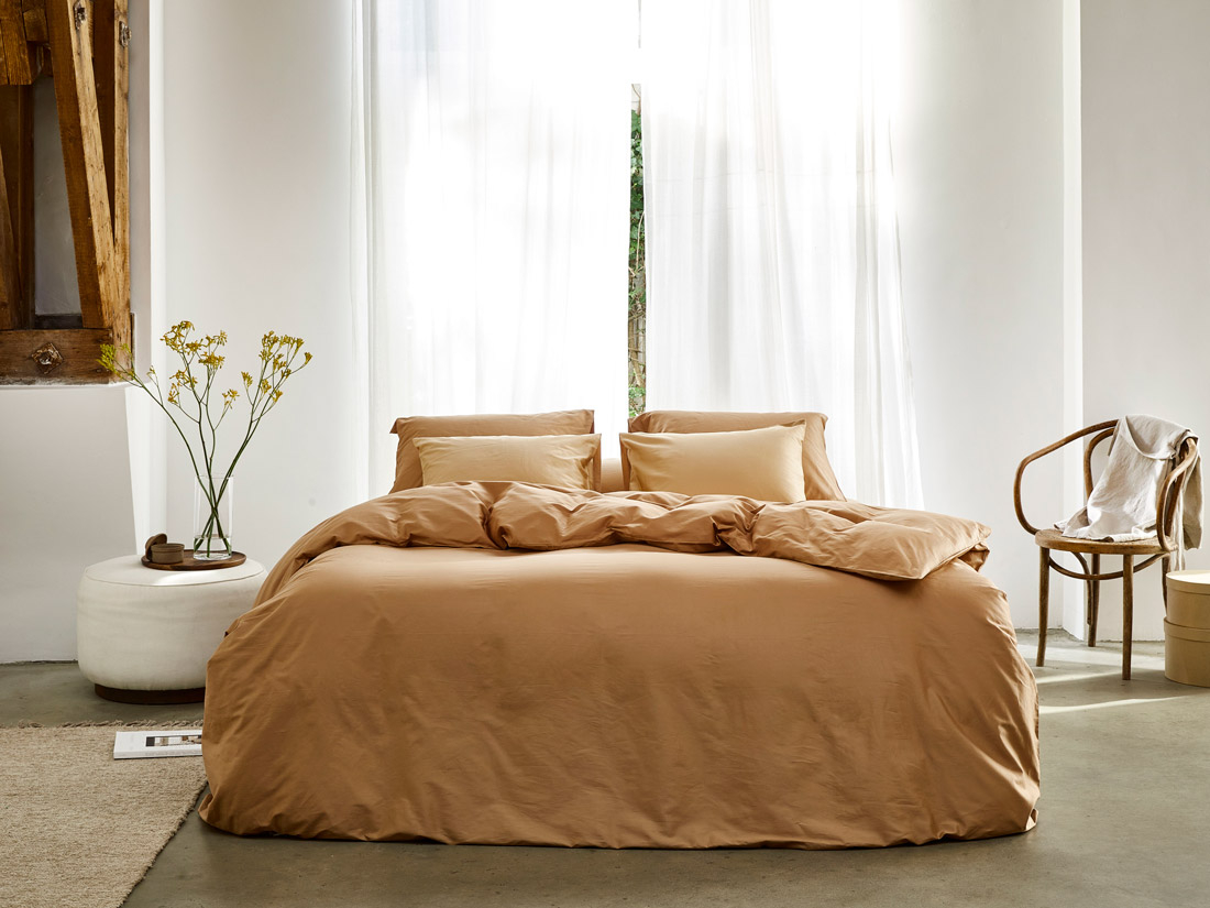 Posteljnina ekološki bombaž saten CARAMEL več dimenzij Posteljnina ekološki bombaž saten CARAMEL več dimenzij