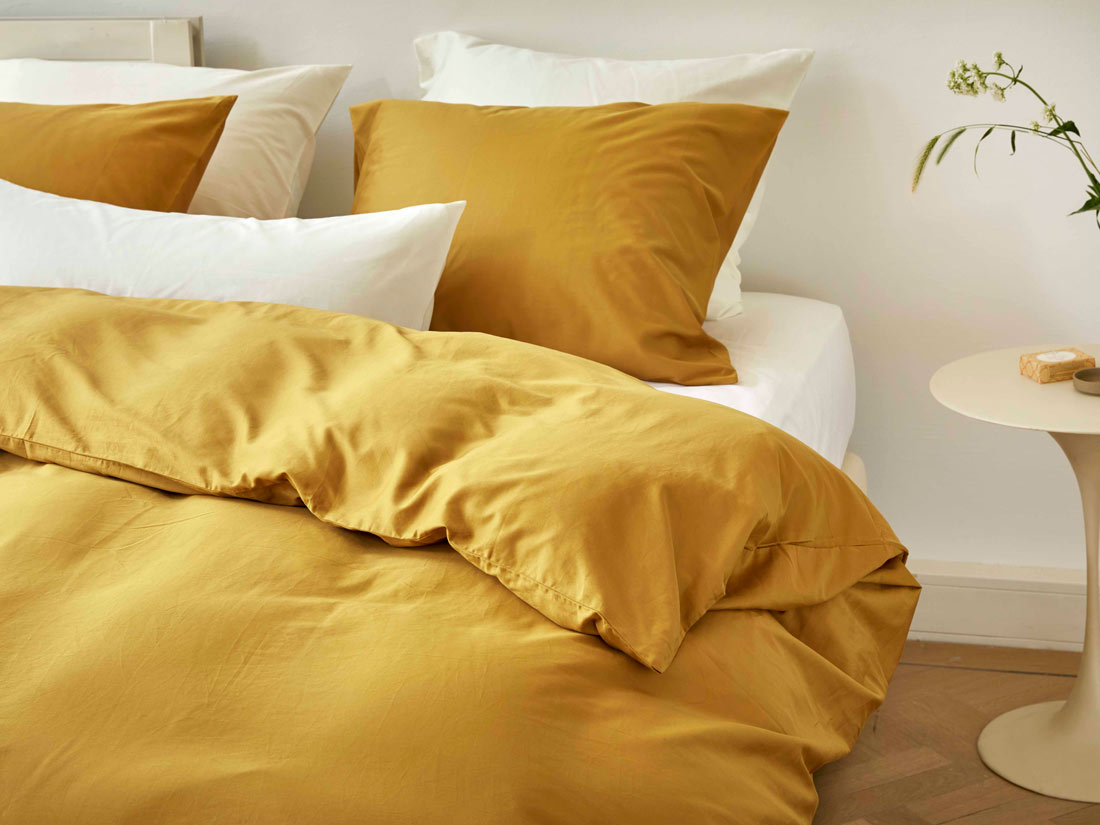 Posteljnina ekološki bombaž saten GOLD več dimenzij Posteljnina ekološki bombaž saten GOLD več dimenzij