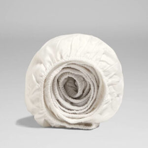 Jogi rjuha ekološki bombaž saten TOPLA BELA več dimenzij Jogi rjuha ekološki bombaž saten TOPLA BELA več dimenzij