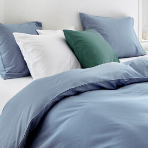 Posteljnina ekološki bombaž saten FADED BLUE več dimenzij Posteljnina ekološki bombaž saten FADED BLUE več dimenzij