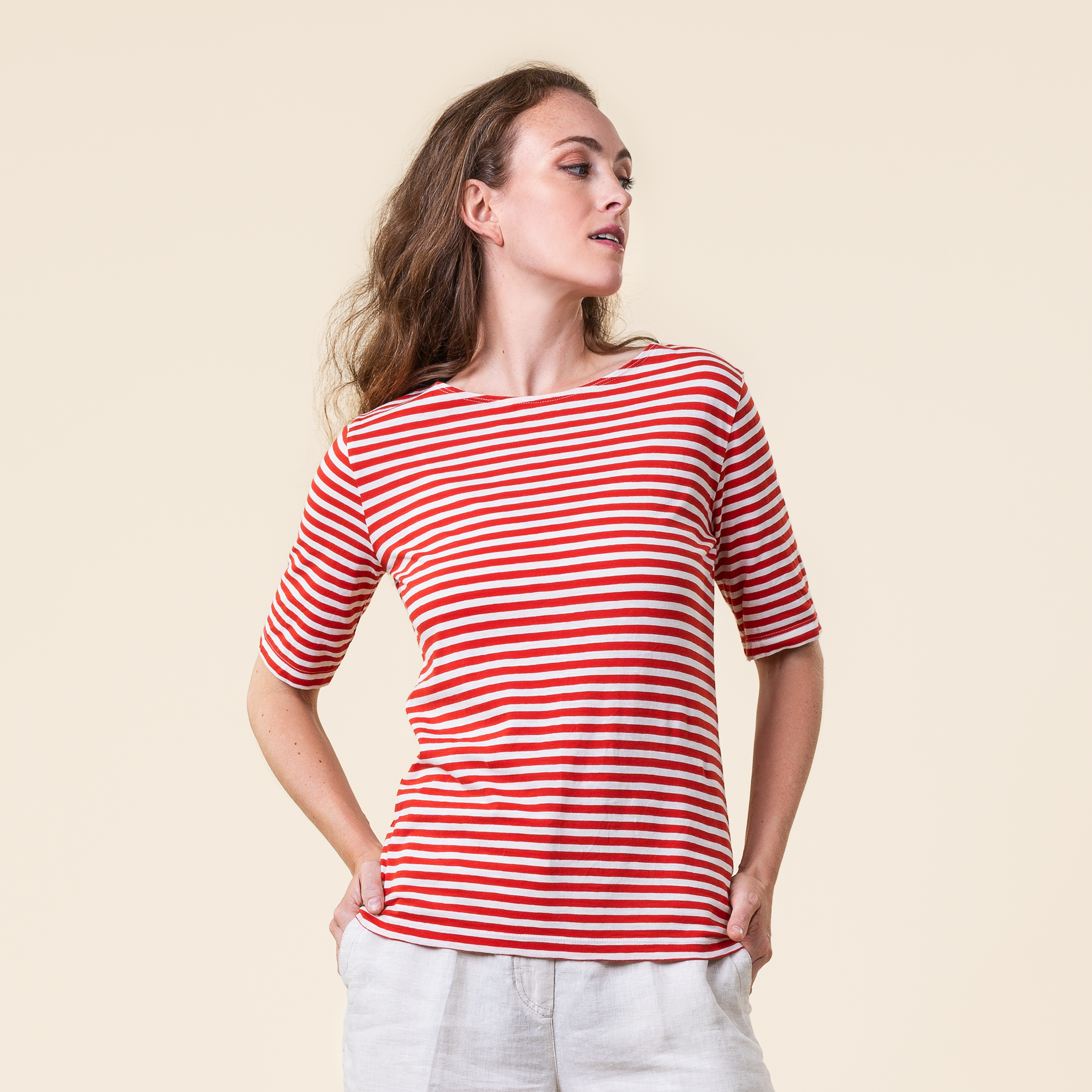 Ženska majica iz 100% eko bombaža črte RED M Ženska majica iz 100% eko bombaža črte RED M