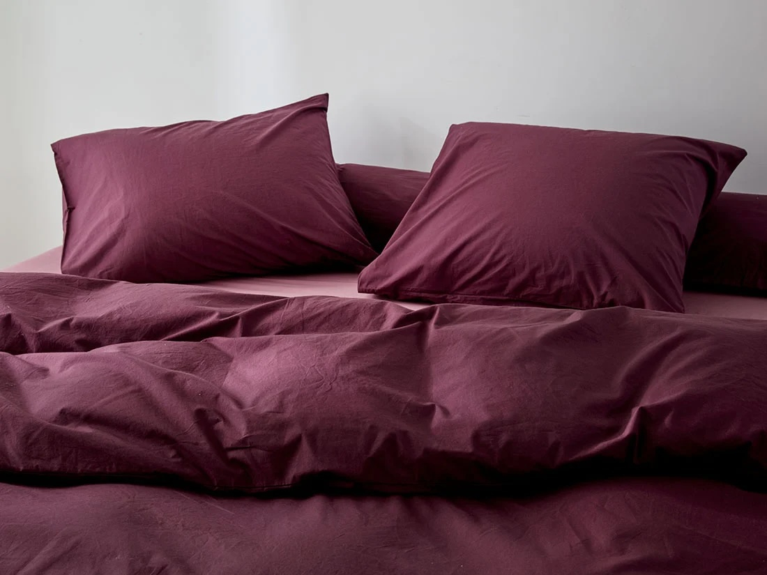 Posteljnina ekološki bombaž perkal PLUM več dimenzij Posteljnina ekološki bombaž perkal PLUM več dimenzij