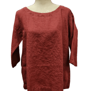 Laneni top JANUARY burgundy M/L
