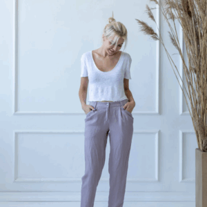 Hlače 1383 100% lan Hlače 1383 100% lan