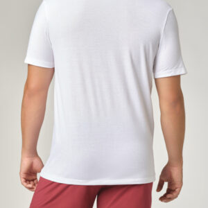 Moška spodnja majica KR iz eko bombaža BELA