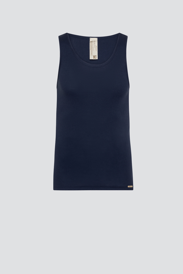 Moška spodnja majica iz eko bombaža MODRA